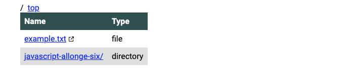 old version of the file browser